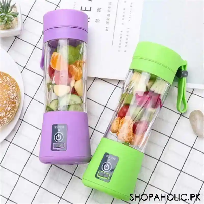6 Blade Mini USB Portable Rechargeable Juicer Smoothie Maker Blender