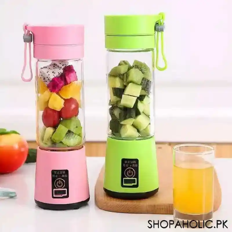 6 Blade Mini USB Portable Rechargeable Juicer Smoothie Maker Blender