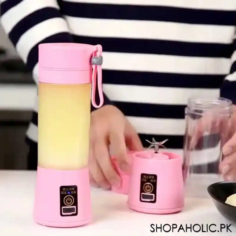 6 Blade Mini USB Portable Rechargeable Juicer Smoothie Maker Blender