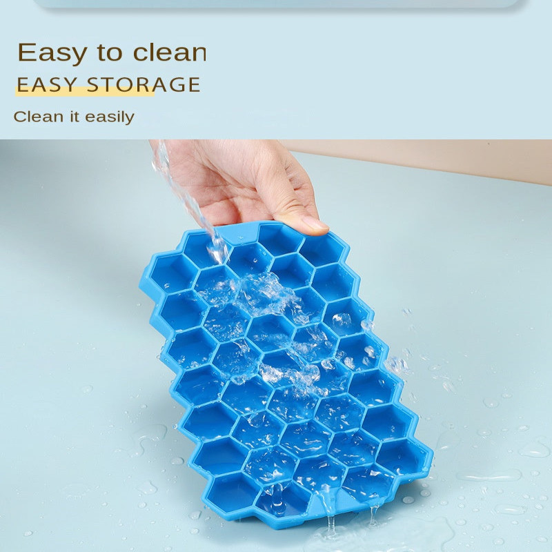Flexible Honeycomb Ice Tray With Lid