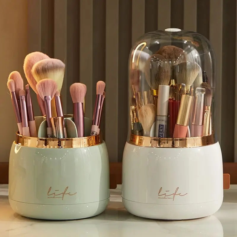Luxury Rotating Makeup Brush Holder