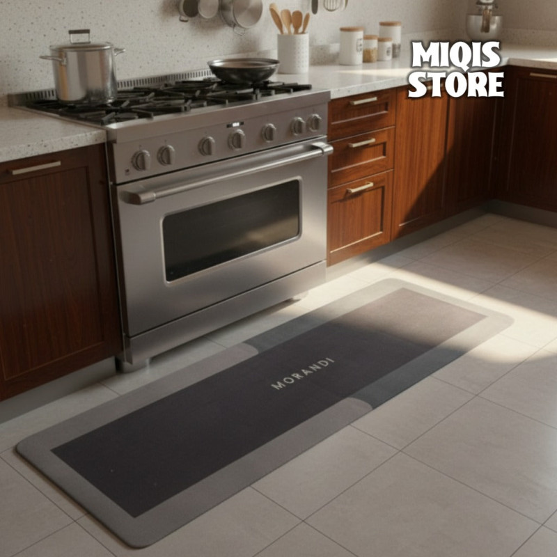 Anti Slip Water Absorbent Runner With Mat (Large Design 50)