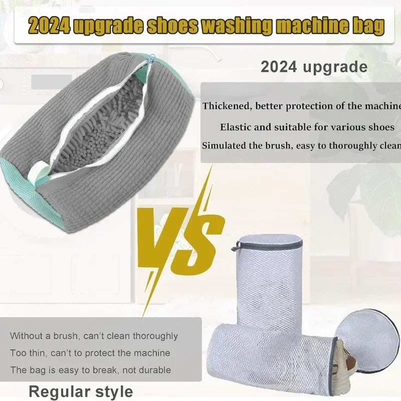 1/2PCS Wash Shoes Bag Padded Net Laundry Shoes Protector