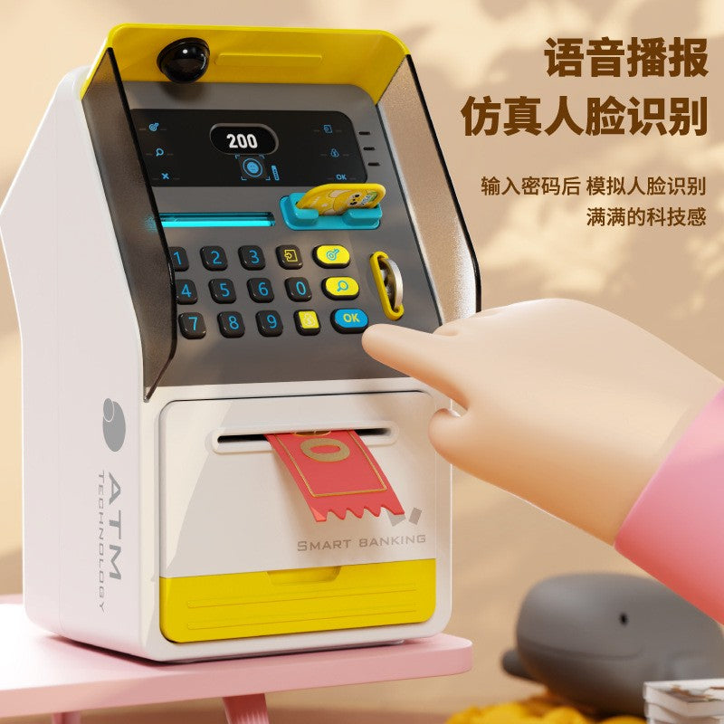 New ATM Machine Safe Box Money Bank Electronic Piggy Bank Automatic ...