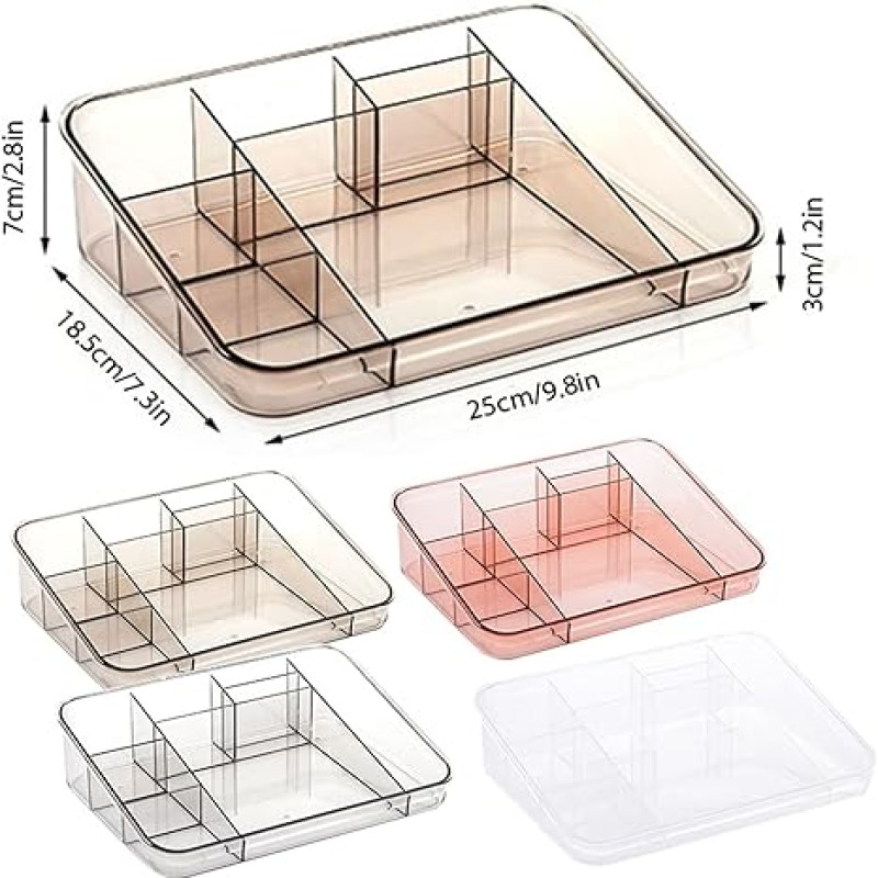 Multi Use Transparent Storage Tray
