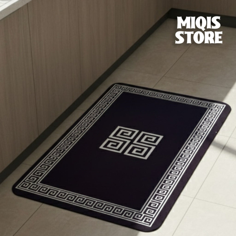 Anti Slip Water Absorbent Runner With Mat (Large Design 38)