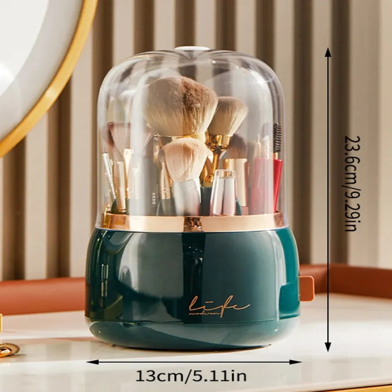 Luxury Rotating Makeup Brush Holder
