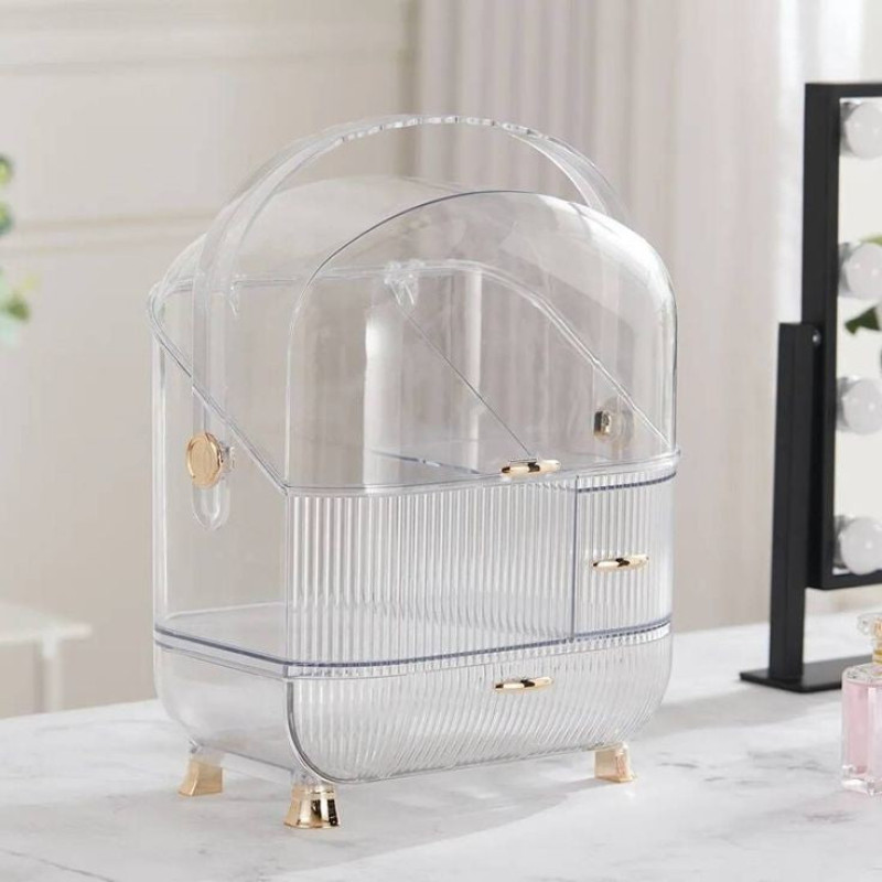 Luxury Acrylic Large Capacity Dressing Table Organizer (Box Packing)