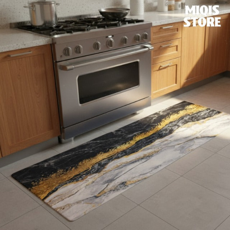 Anti Slip Water Absorbent Runner With Mat (Large Design 22)