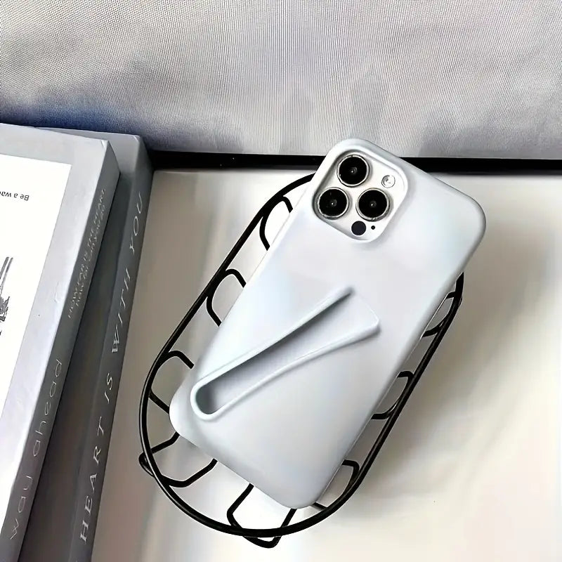 Silicone iPhone Case With Lipstick Holder