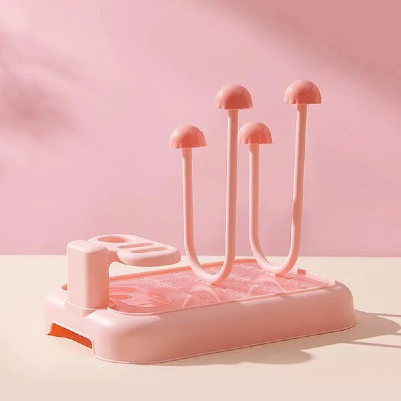 Baby Bottle Drying Stand Include Brushes