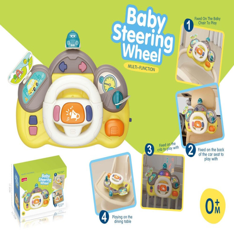 Baby Steering Wheel Toy ? Interactive Driving Fun for Little Explorers