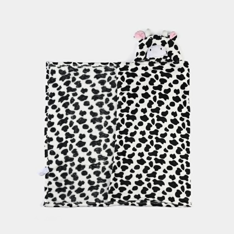 Cartoon Character Baby Hooded Towel Blanket Cow