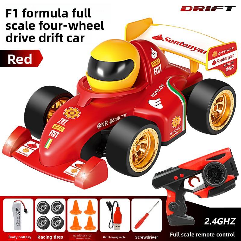 Cross-Border 2.4G Remote Control RC Cars New Formula Racing Car Model with Four-Way Drift