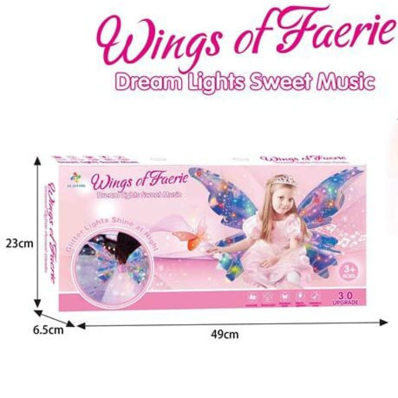 Cute Butterfly Fairy Wings With Light And Music