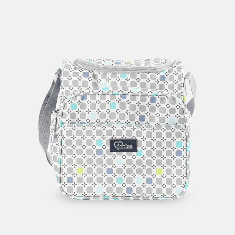Baby Diaper Bag Printed Square Grey - T5007-C