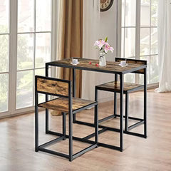 Nookie Modern Kitchen Dining Room Chair Table Set (Set Of 3) by Metallics Home