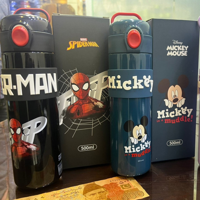 Disney Spider Baby/Kids Insulated Bottle 500ml High Temperature Resistant