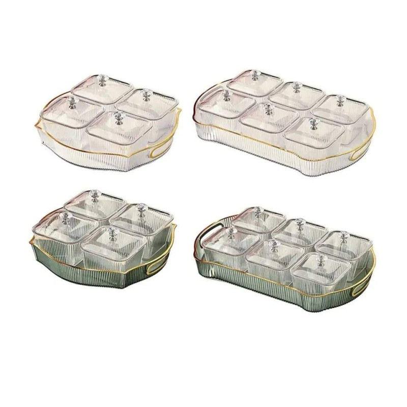 Acrylic Dry Fruit Tray And Serving Platter