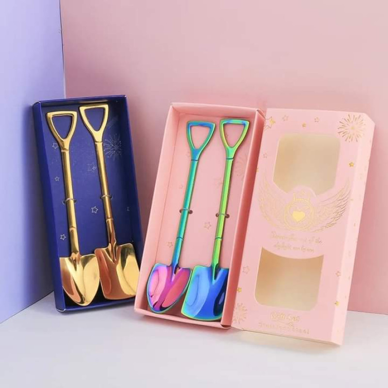 Creative Stainless Steel Spoon Set (2pcs)