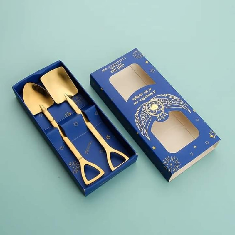 Creative Stainless Steel Spoon Set (2pcs)