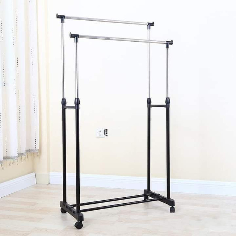 Double Pole Clothes Stand
