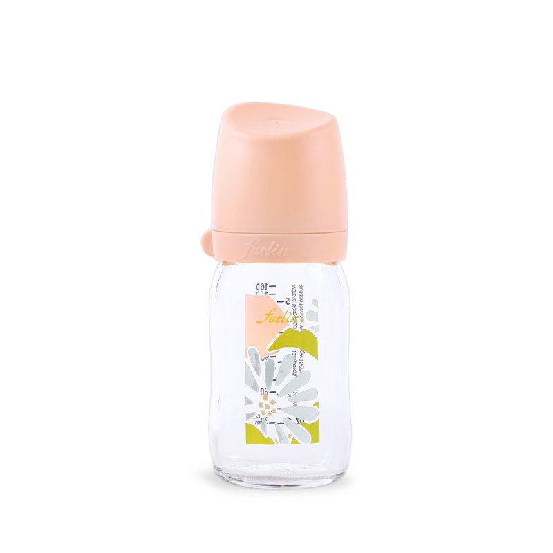 Farlin Wide Neck Glass Feeder 160ml-Pink-AB-32011