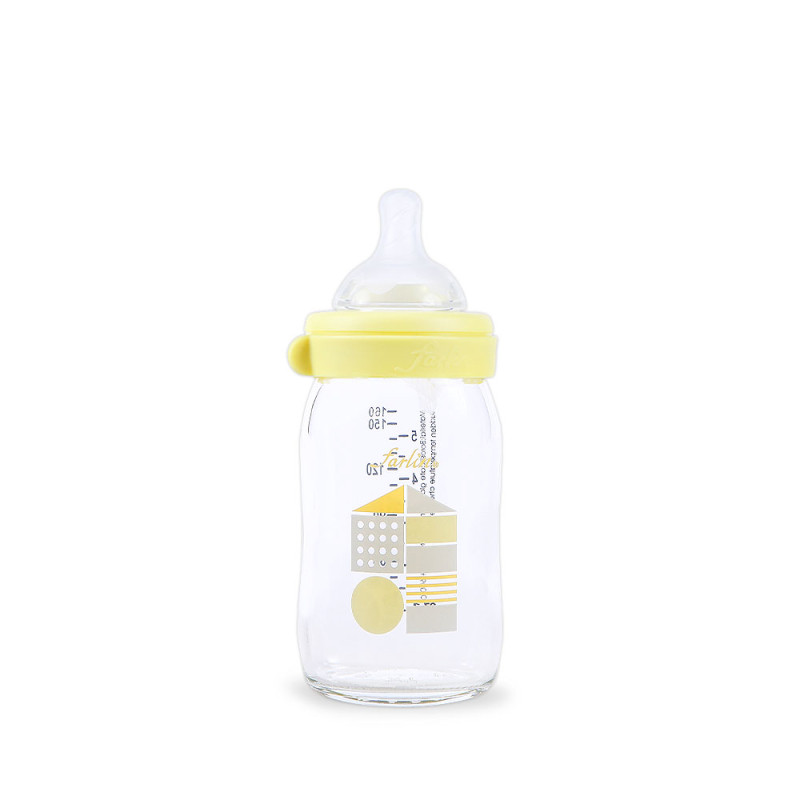 Farlin Wide Neck Glass Feeder 160ml-Yellow-AB-32011