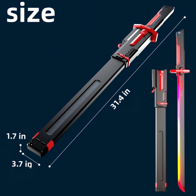 Glowing Lightning Spark Sword with Smoke Spray