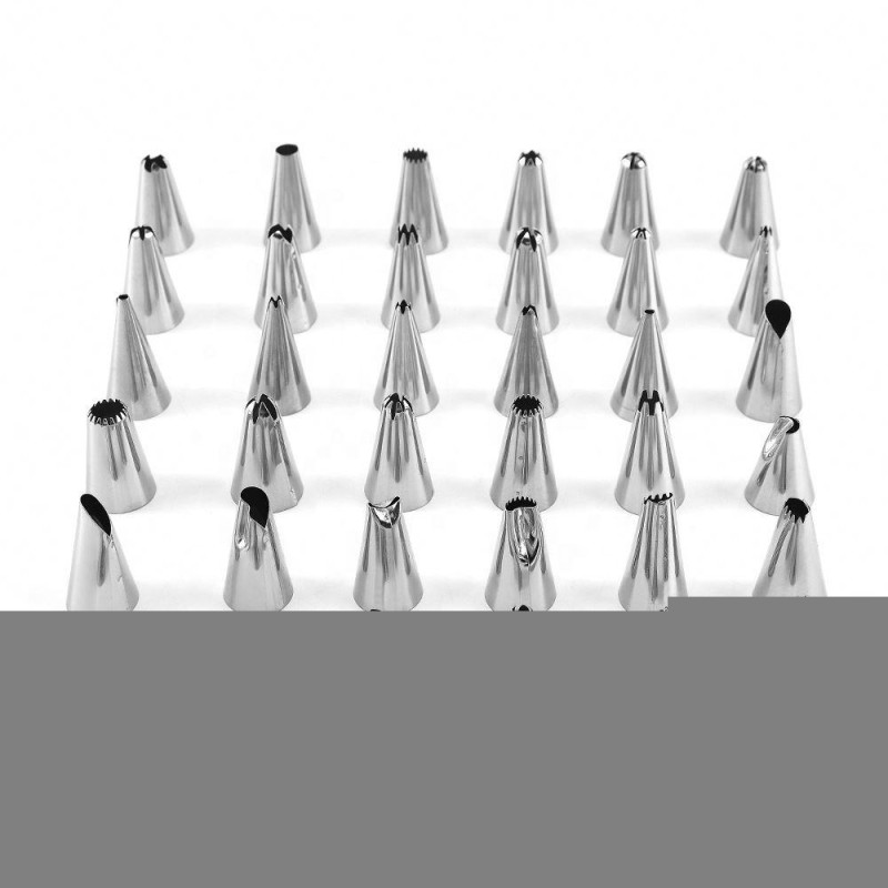 72 Pcs Kitchen Baking Set Cake Decorating Supplies Kit With Piping Nozzles Tips Pastry Bags Icing Smoother Spatula Couplers
