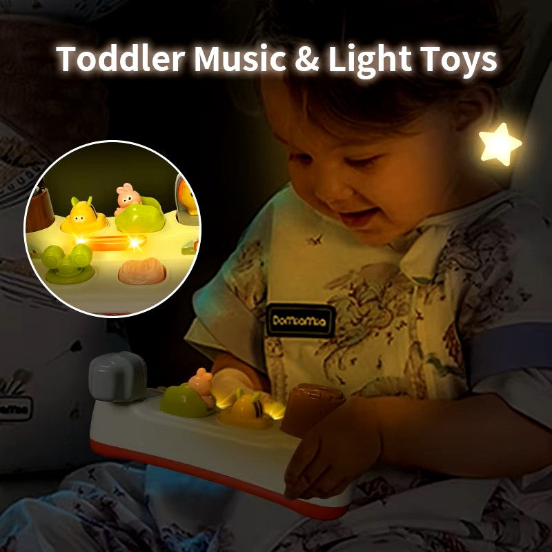 Huanger Zoo Animals Pop Up and Surprise Toy With Lights And Sound