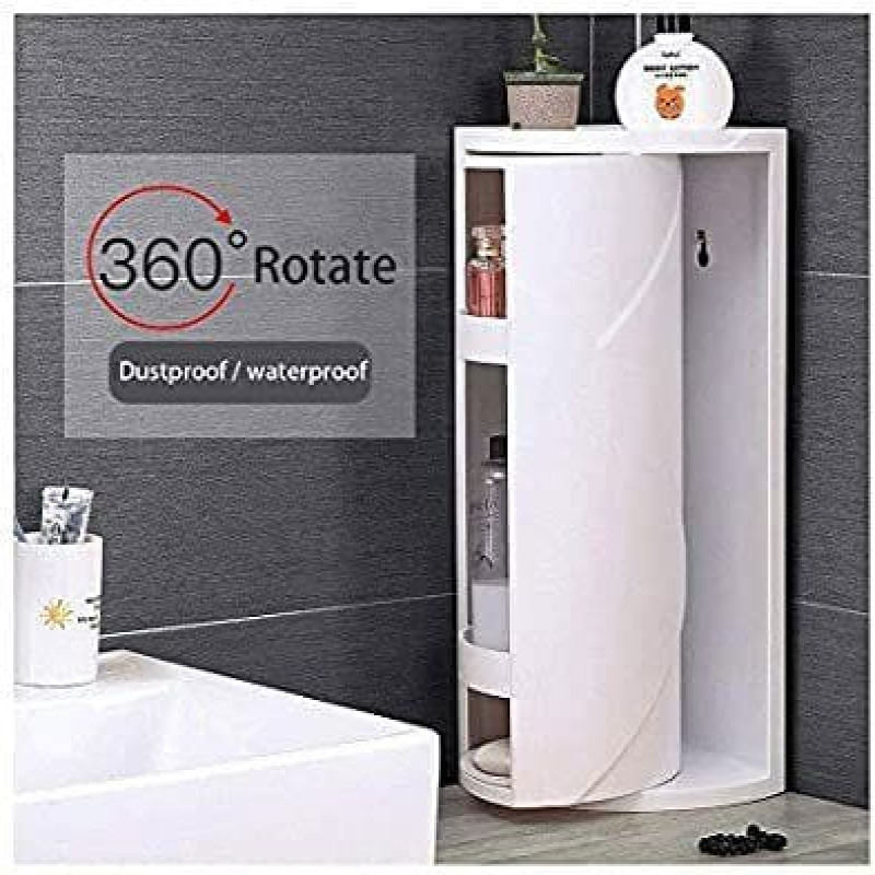 Corner Storage Cabinet (360? Rotatable)