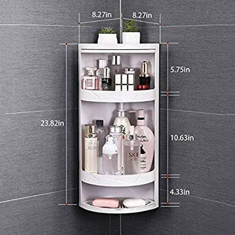 Corner Storage Cabinet (360? Rotatable)