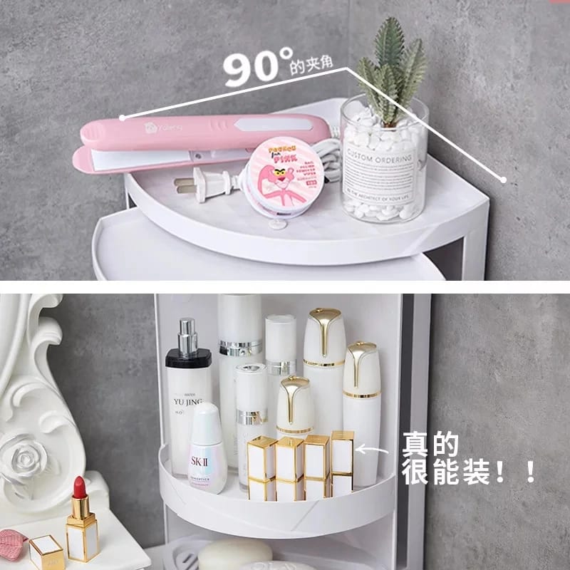 Corner Storage Cabinet (360? Rotatable)