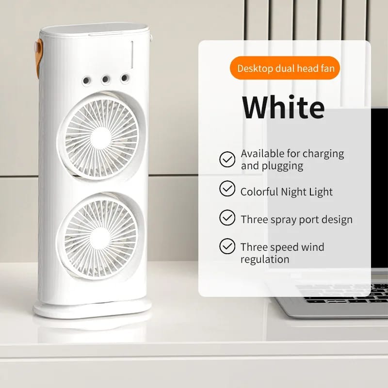 Double-Ended Spray Water Mist Fan