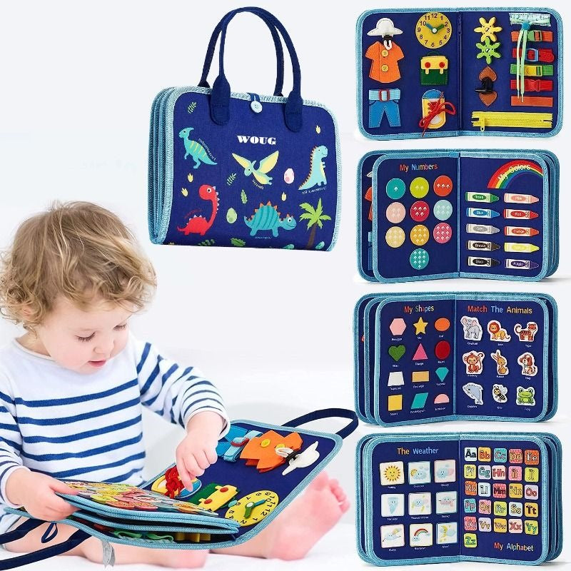 Busy Montessori Fine Motor Skills And Sensory Book 8 Pages