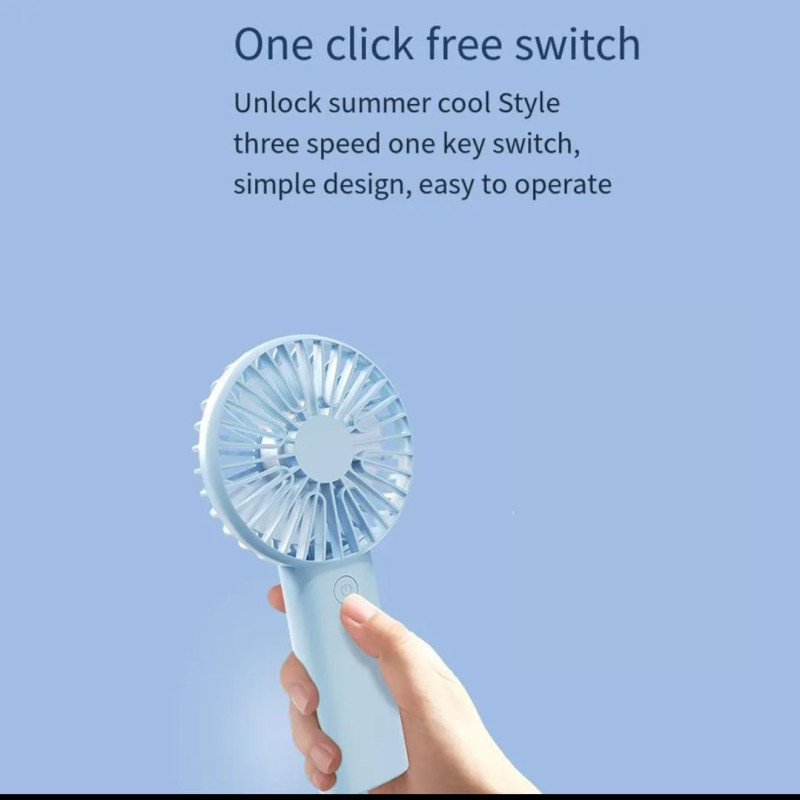 Rechargeable handheld fan
