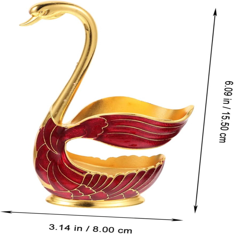 1 Set Swan Dessert Spoon Holder