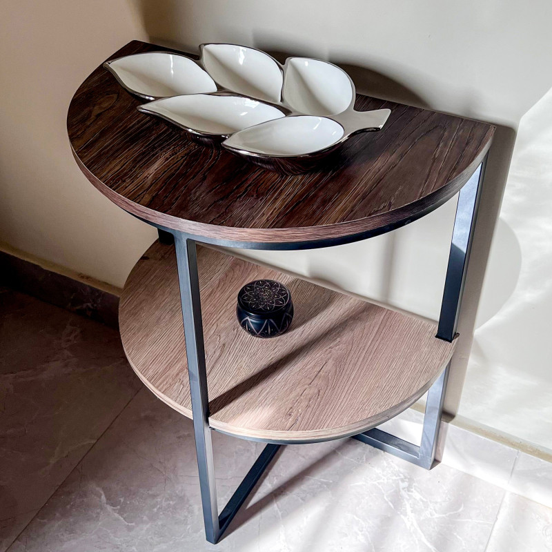 Half-Moon Side Table by Hamzastore.pk
