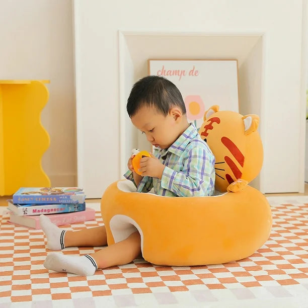 Infant Learning To Sit Sofa, Children's Anti-fall Seat, Cartoon Baby Plush Toy Stool, Training Sitting Posture