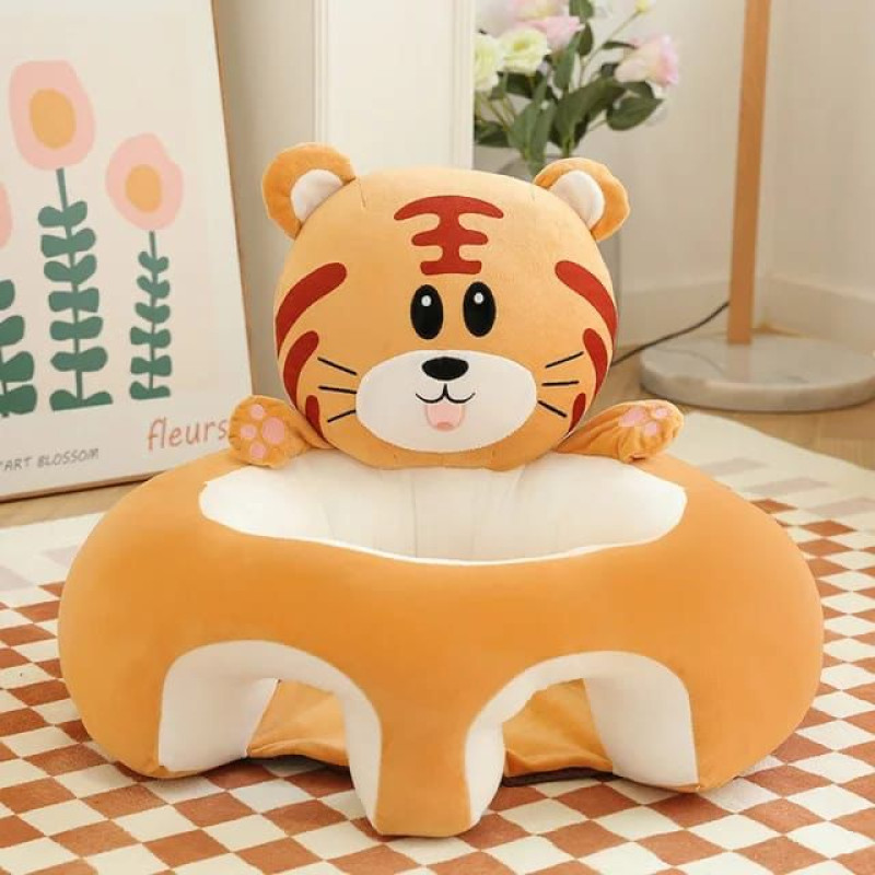 Infant Learning To Sit Sofa, Children's Anti-fall Seat, Cartoon Baby Plush Toy Stool, Training Sitting Posture