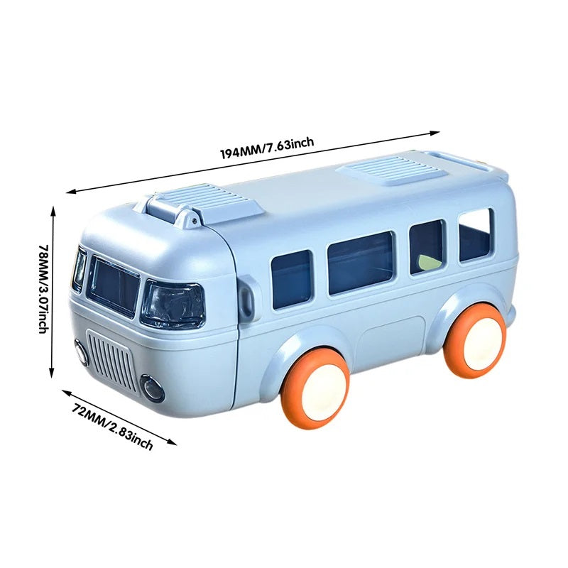 Kids Bus Shape Shaped Drinking Sipper Bottle 500 ML
