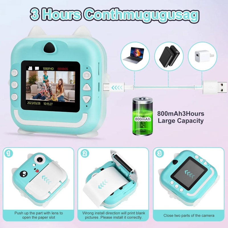 Kids Instant Image Print Digital Camera