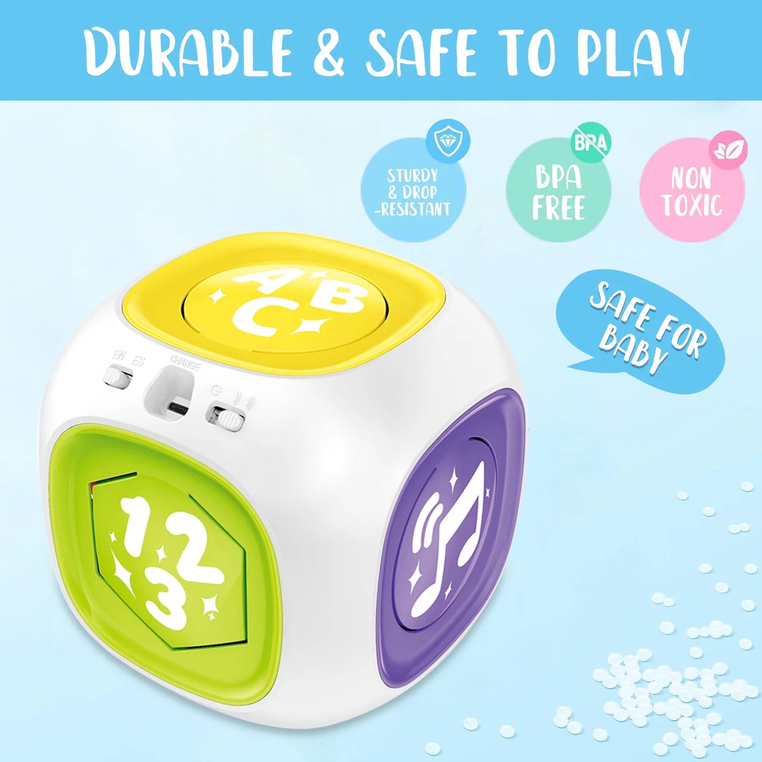 Learning Activity Cube 6-in-1 Sound & Fun Exploration Toy