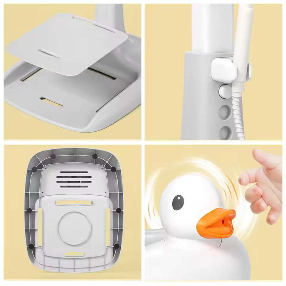 Lovely Duck Bathing Station Helper for Safe Toddler Shower