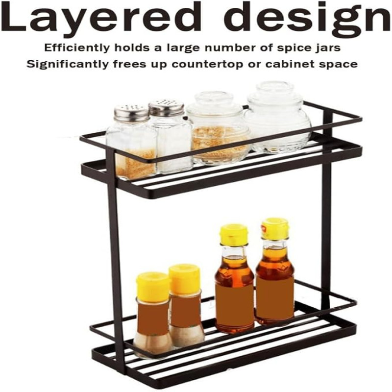 Luxury 2-Tier Kitchen and Washroom Organizer by Metallics Home