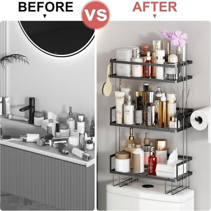 Luxury 3 Tier Kitchen and Washroom Organizer by Metallics Home