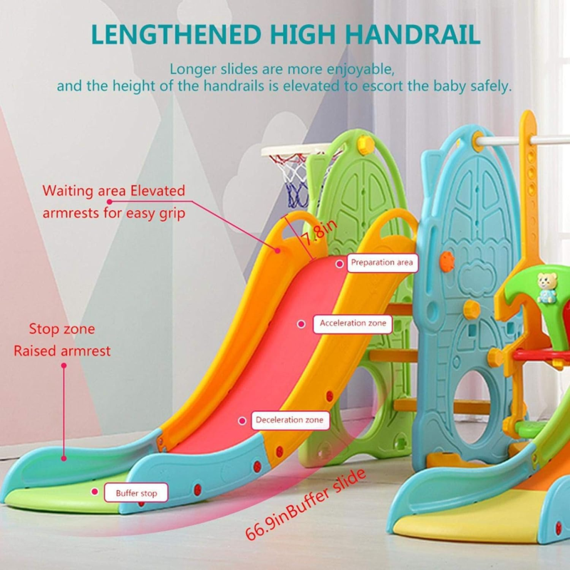 Infantes Baby Slide & Swing Set Multicolor