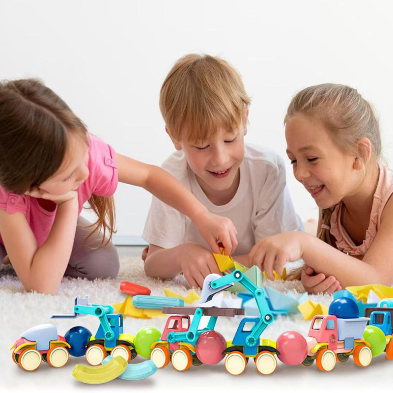 Magnetic Sticks DIY Construction Vehicle Toy 40 Pcs