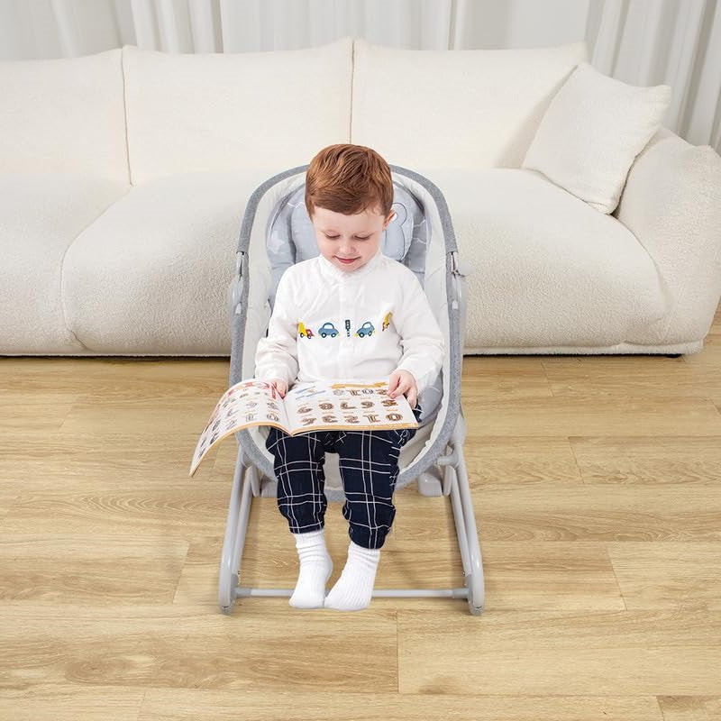 Mastela 4in1 Baby Automatic Electric Swing + Bassinet - Monkey Print - 3087